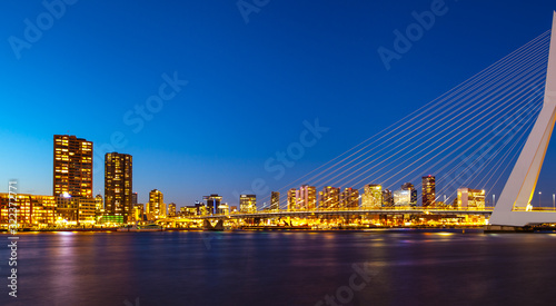 Night bridge Rotterdam
