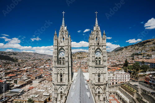 Cityscape of Quito, Ecuador, South America