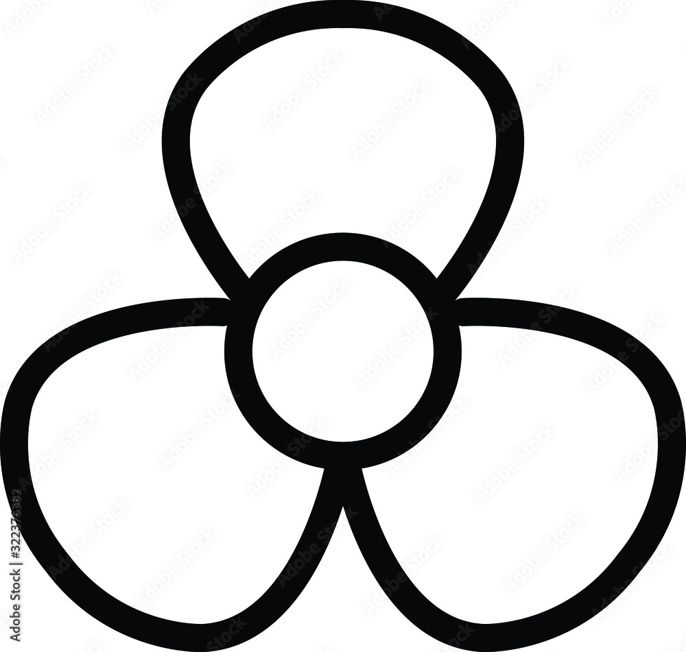 Obraz premium Geranium icon, vector line illustration