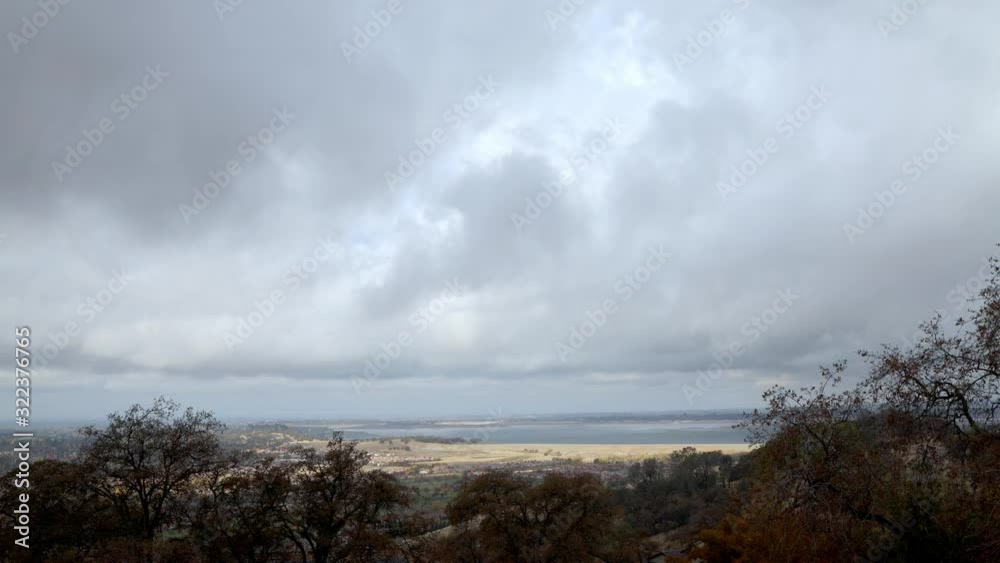 Mid-day rain clouds over Folsom Lake Mid-day rain clouds over Folsom Lake
