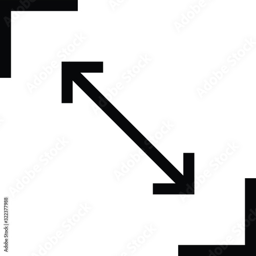 Scalability icon, vector line icon