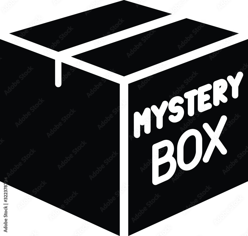 Mystery box icon, vector illustration Mystery box icon, vector illustration