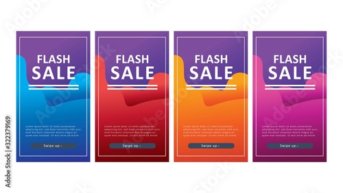 modern background design for flash sale banners, sale banner template, background banners, modern vector design, creative concept, easy to edit and customize