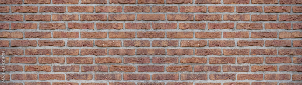 Brown rustic brick wall texture banner panorama Brown rustic brick wall texture banner panorama