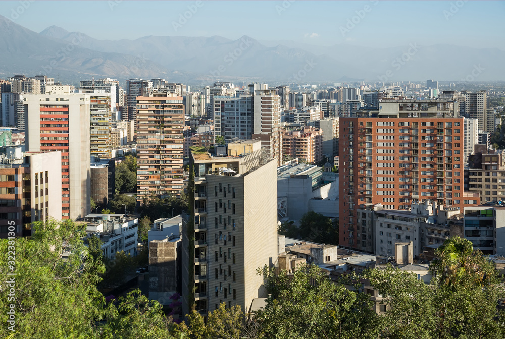 View of Santiago, capital of Chile