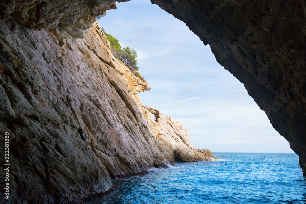 Grottos at coast