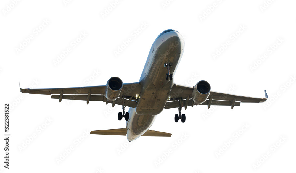 Obraz premium Passenger plane isolated