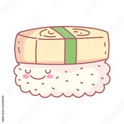 nigiri sushi menu restaurant cartoon food cute