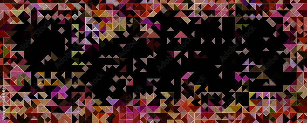 Abstract 3D glass panorama design illustration Abstract 3D glass panorama design illustration