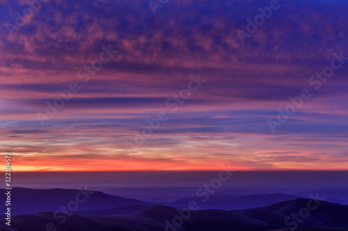 sunrise in Fagaras Mountains, Romania