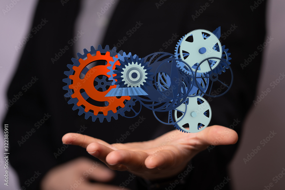 gear Technology setting concept background. gear Technology setting concept background.