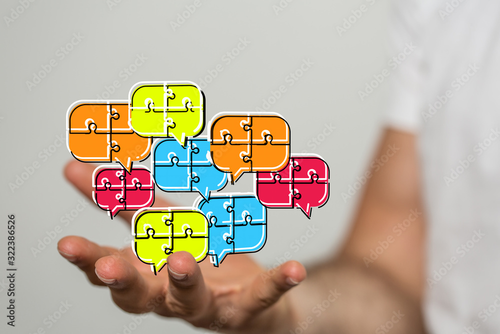Digital icons with colorful dialog speech bubbles. Digital icons with colorful dialog speech bubbles.
