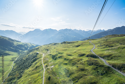 Idyllic summer landscape in the Alps photo