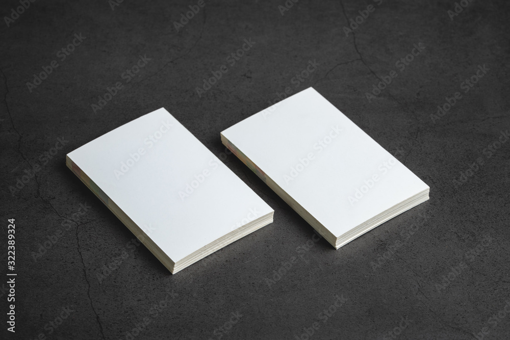 Empty business cards