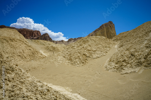 hikink the golden canyon - gower gulch circuit in death valley, california, usa