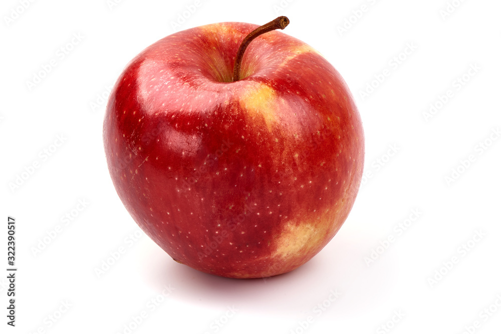 Red delicious apples, isolated on white background