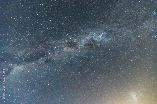 Milky Way in a slight hazy summer sky