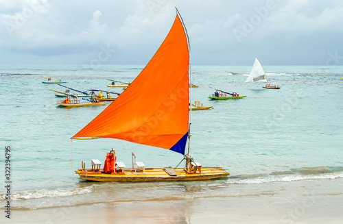 Typical raft boat of northeast brazil photo