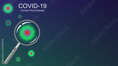 Coronavirus COVID-19 outbreak and coronaviruses influenza background. Coronavirus 2019-nCoV. Pandemic medical health risk, immunology, virology, epidemiology concept. 