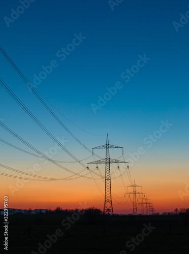 Hochspannungsleitung, Strom, Deutschland © Christian Schwier