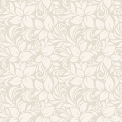 Keuken achterwand Kerstmis motieven patronen Beige bloemenpatroon naadloos ontwerp  © naddya