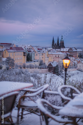 Photography prague in winter