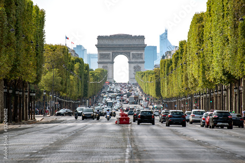 The Champs-Elysées is the main avenue of Paris. It is 1,910 metres long, and runs from the Arc de Triomphe to Place de la Concorde.