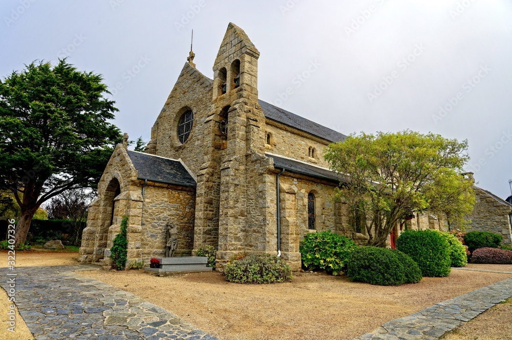 Église Saint Marc, Île Grande, Pleumeur-Bodou, Côtes-d'Armor, Bretagne, France
