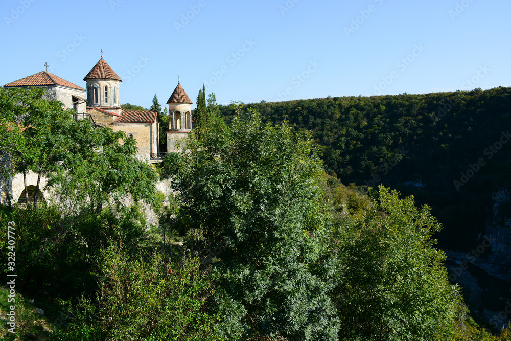 Kutaisi, Georgia - September 26, 2018: Motsameta Monastery near Kutaisi