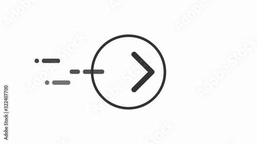 Order delivery status, post parcel package tracking icons animation. Order parcel processing bar, ship, in transit and delivery signs for express courier delivery app and web flat simple icons 4k anim