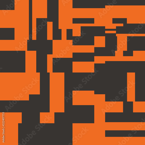 Pixel Background Abstract Geometric Brick Vector Art