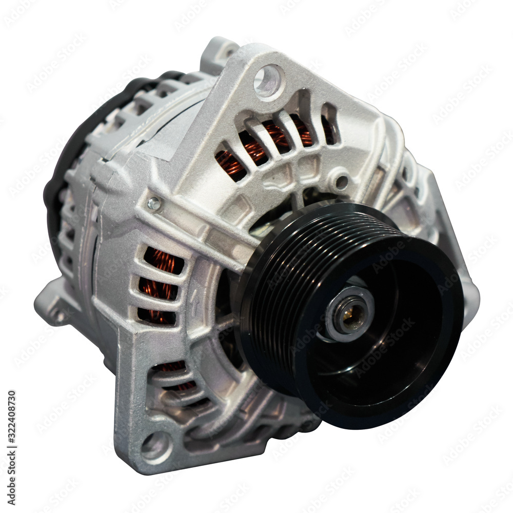 Fototapeta premium Electric current generator. Isolated image.