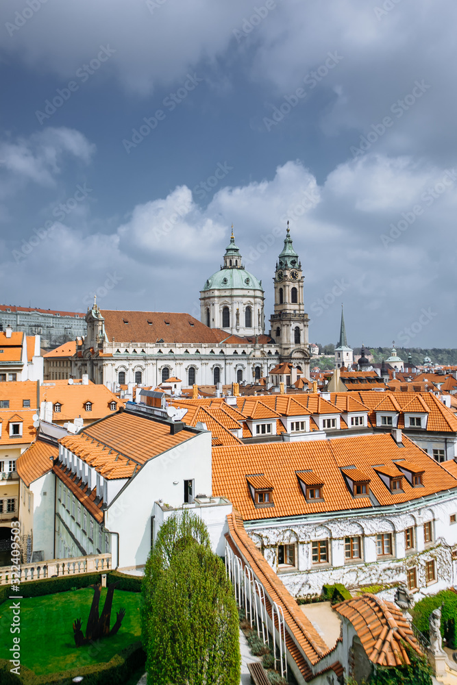 panoramic view of prague