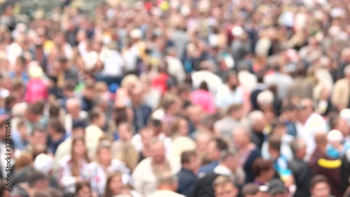 Wallpaper Mural Blurred crowd of people at the street. Defocused crowd of people in the city center. Torontodigital.ca