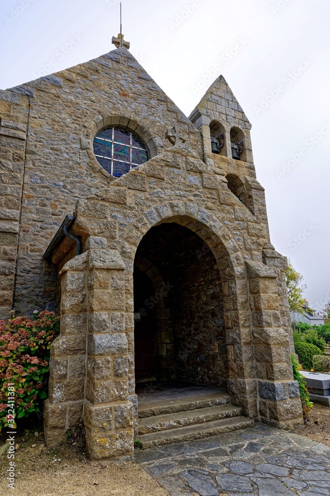 Église Saint Marc, Île Grande, Pleumeur-Bodou, Côtes-d'Armor, Bretagne, France Église Saint Marc, Île Grande, Pleumeur-Bodou, Côtes-d'Armor, Bretagne, France