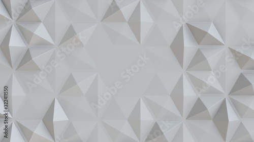 white abstract tiles polygonal 3d background