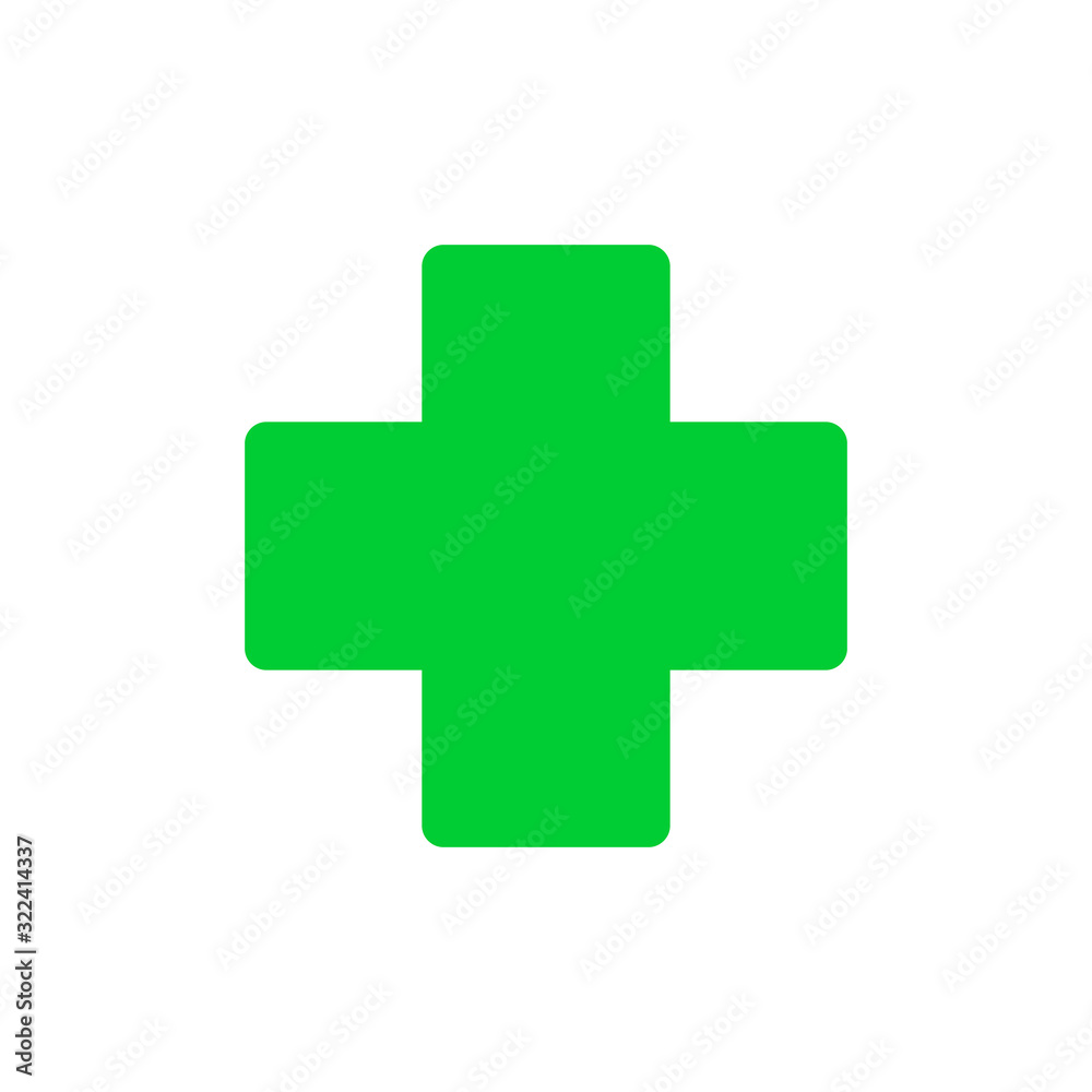 European green cross pharmacy store sign flat vector sign icon for apps and websites European green cross pharmacy store sign flat vector sign icon for apps and websites