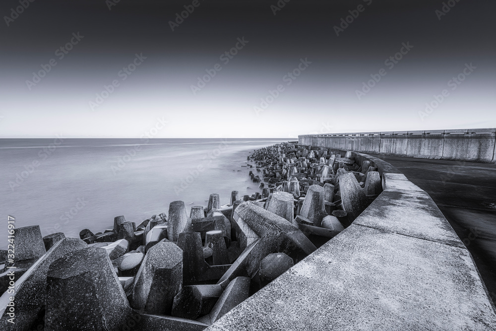 UK, Scotland,?Dunbar, Coastal?defences of?Torness?Nuclear Power Station UK, Scotland,?Dunbar, Coastal?defences of?Torness?Nuclear Power Station