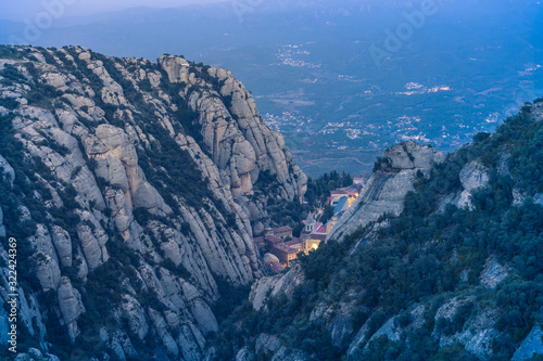 Montserrat mountains view