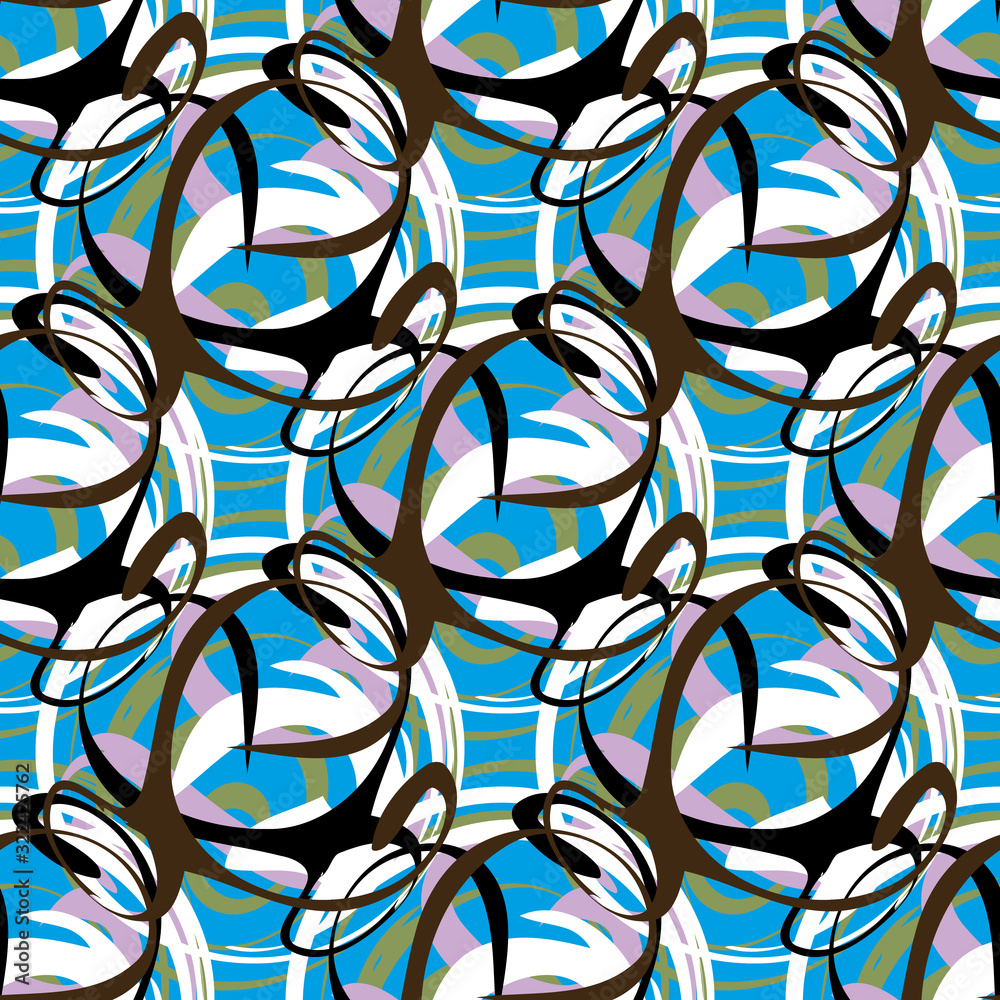 color abstract ethnic seamless pattern in graffiti style with elements of urban modern style color abstract ethnic seamless pattern in graffiti style with elements of urban modern style