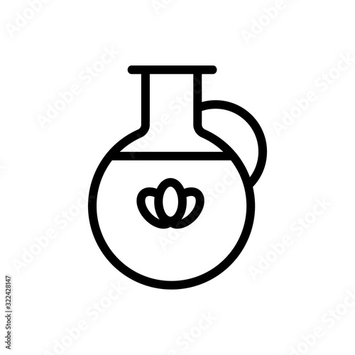 Lavender oil icon vector. Thin line sign. Isolated contour symbol illustration