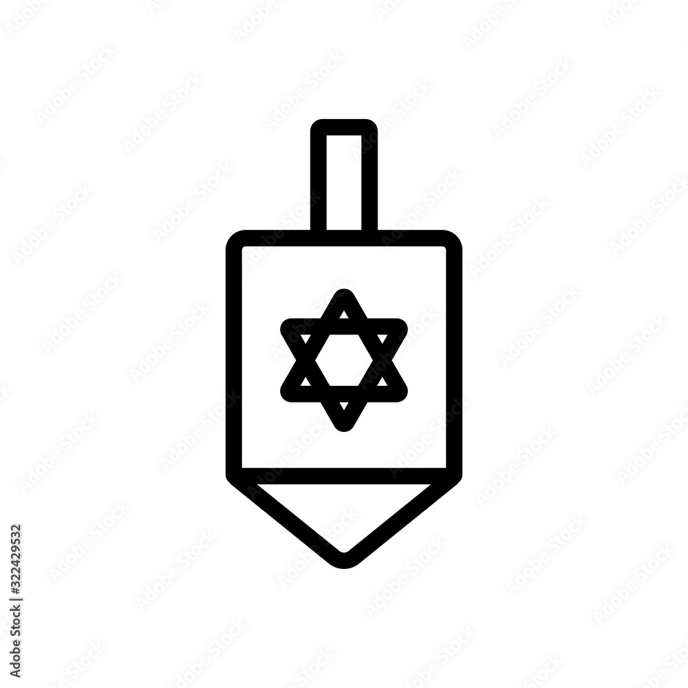 Israel icon vector. Thin line sign. Isolated contour symbol illustration Israel icon vector. Thin line sign. Isolated contour symbol illustration