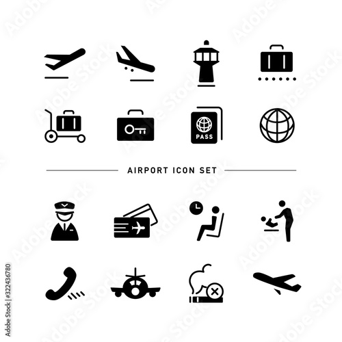 AIRPORT ICON SET