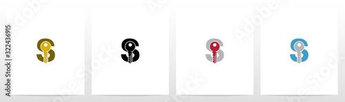 Key On Letter Logo Design S