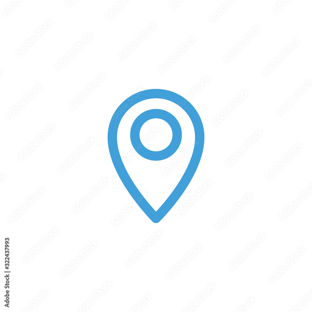 Vector illustration, map pin icon Vector illustration, map pin icon