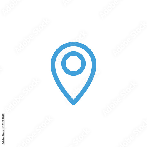 Vector illustration, map pin icon