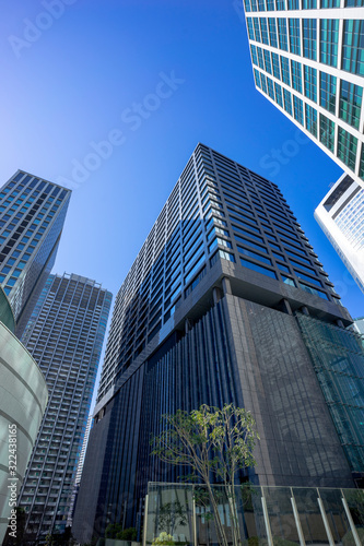 東京 汐留 高層ビル群の風景