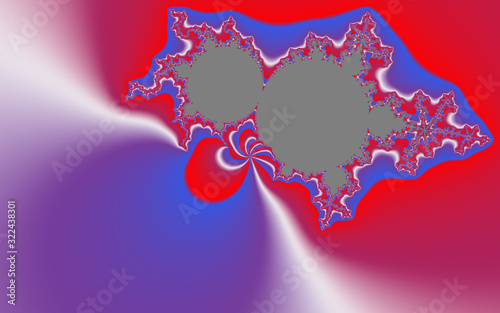 Red blue abstract red background with hearts