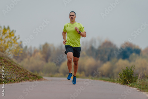 Older male runner