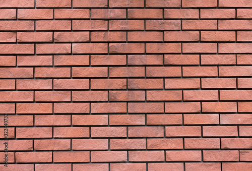 Red brick wall pattern background
